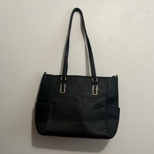 Mathew + Julian Elegant Black Tote Bag